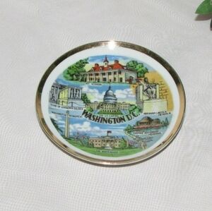 Vintage Washington D.C. Souvenir Trinket Pin Dish Travel Memorabilia Collectible